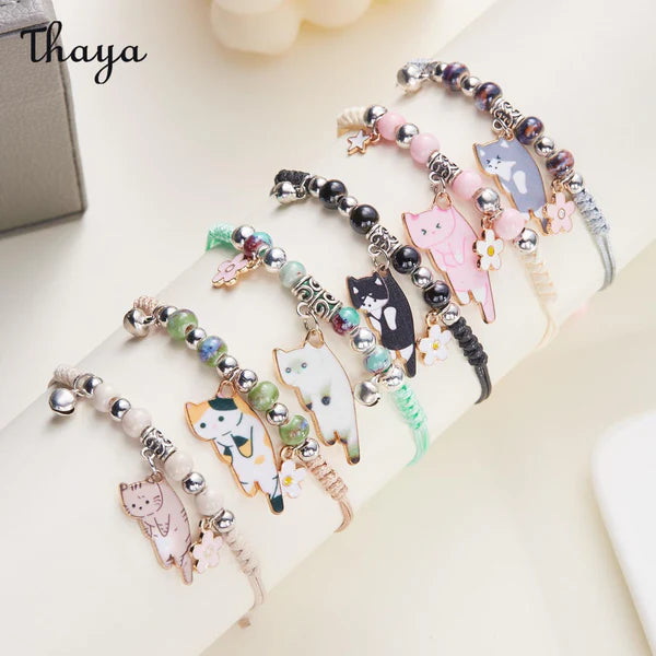 Chic Lazy Cat Braided Bracelet